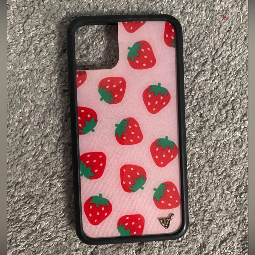 Wildflower strawberry phone case